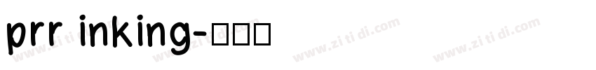 prr inking字体转换